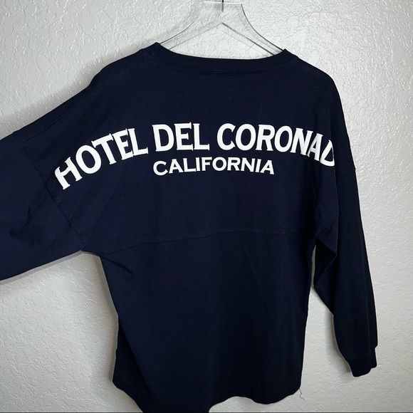Hotel Del Coronado California Navy Blue Spirit Long Sleeve Top - Picture 7 of 9